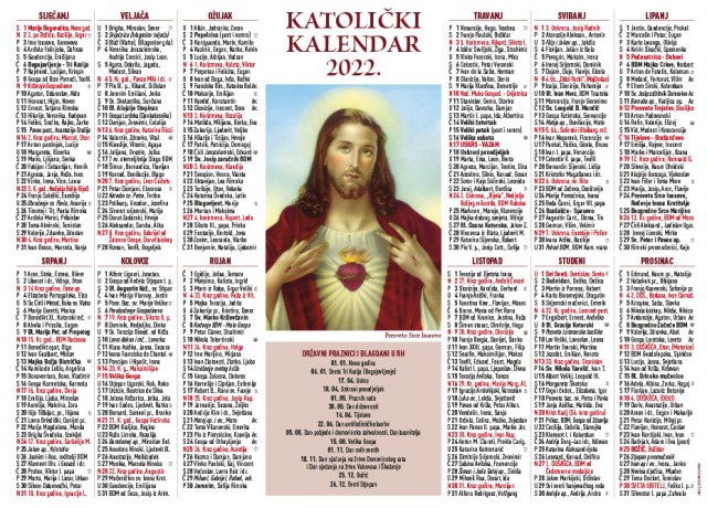 Jednolistni katolički kalendar - Presveto Srce Isusovo